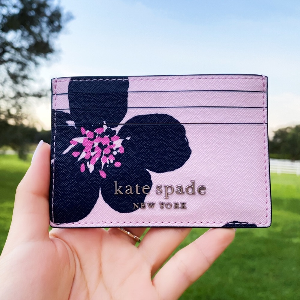 NWT Kate Spade 🌸 Floral Cardholder - Picture 2 of 4